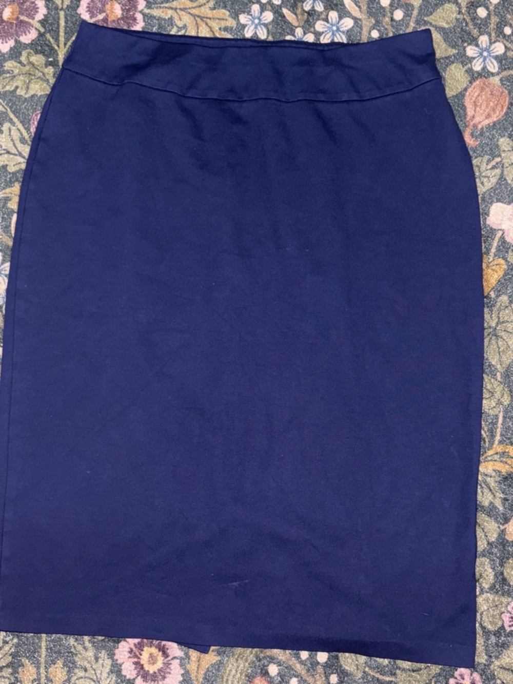 Ashley Stewart Navy Pencil Skirt